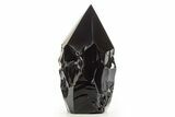 Free-Standing Polished Obsidian Point - Mexico #336912-1